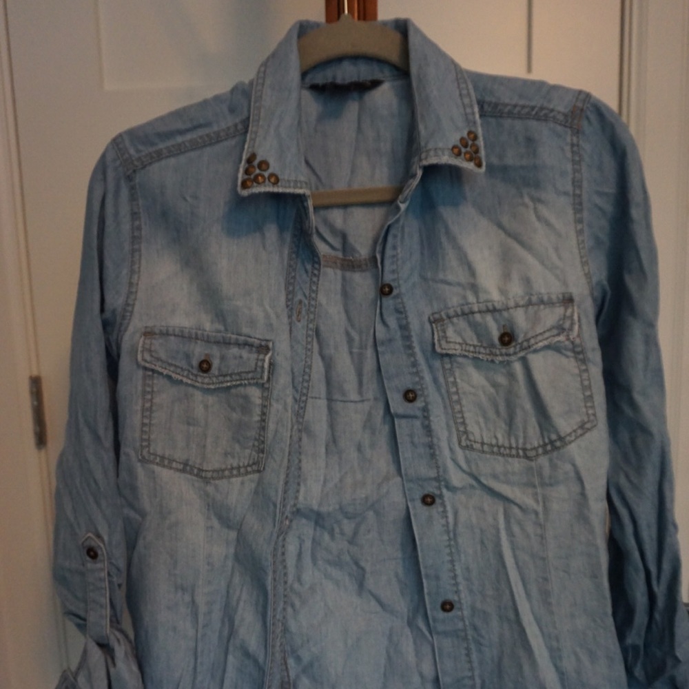 Denim button down - Picture 2 of 4